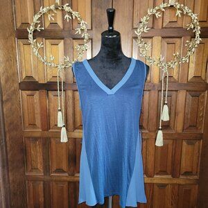 Simply Vera Large Two Toned Blue Summer Blouse